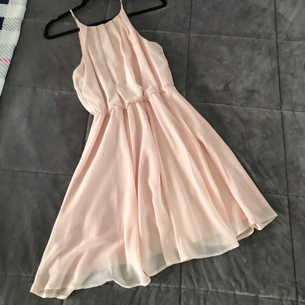 Francesca’s blush dress